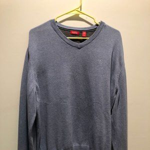 Izod Long Sleeve V-neck Sweater, Light Blue